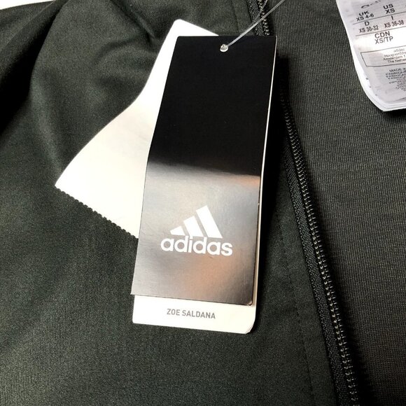 NWT Adidas X Zoe Saldana Track Green Jacket Size XS - Picture 4 of 11